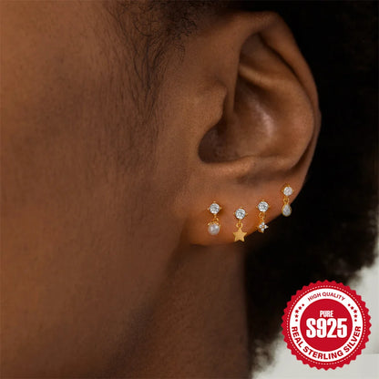 Celeste Moonstar Tassel Stud