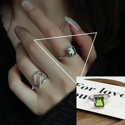 Vintage Geometric Charm Ring