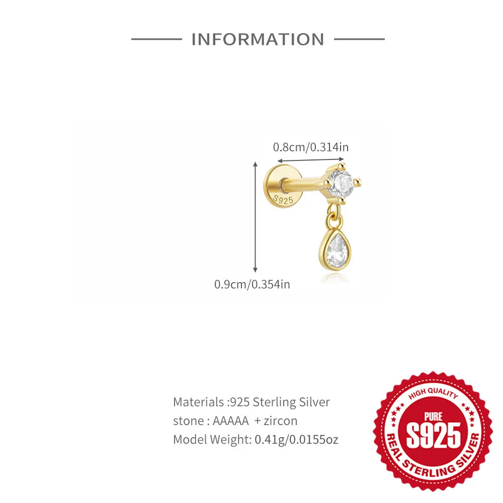 Celeste Moonstar Tassel Stud