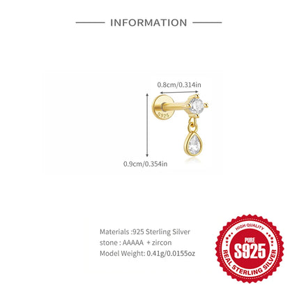 Celeste Moonstar Tassel Stud