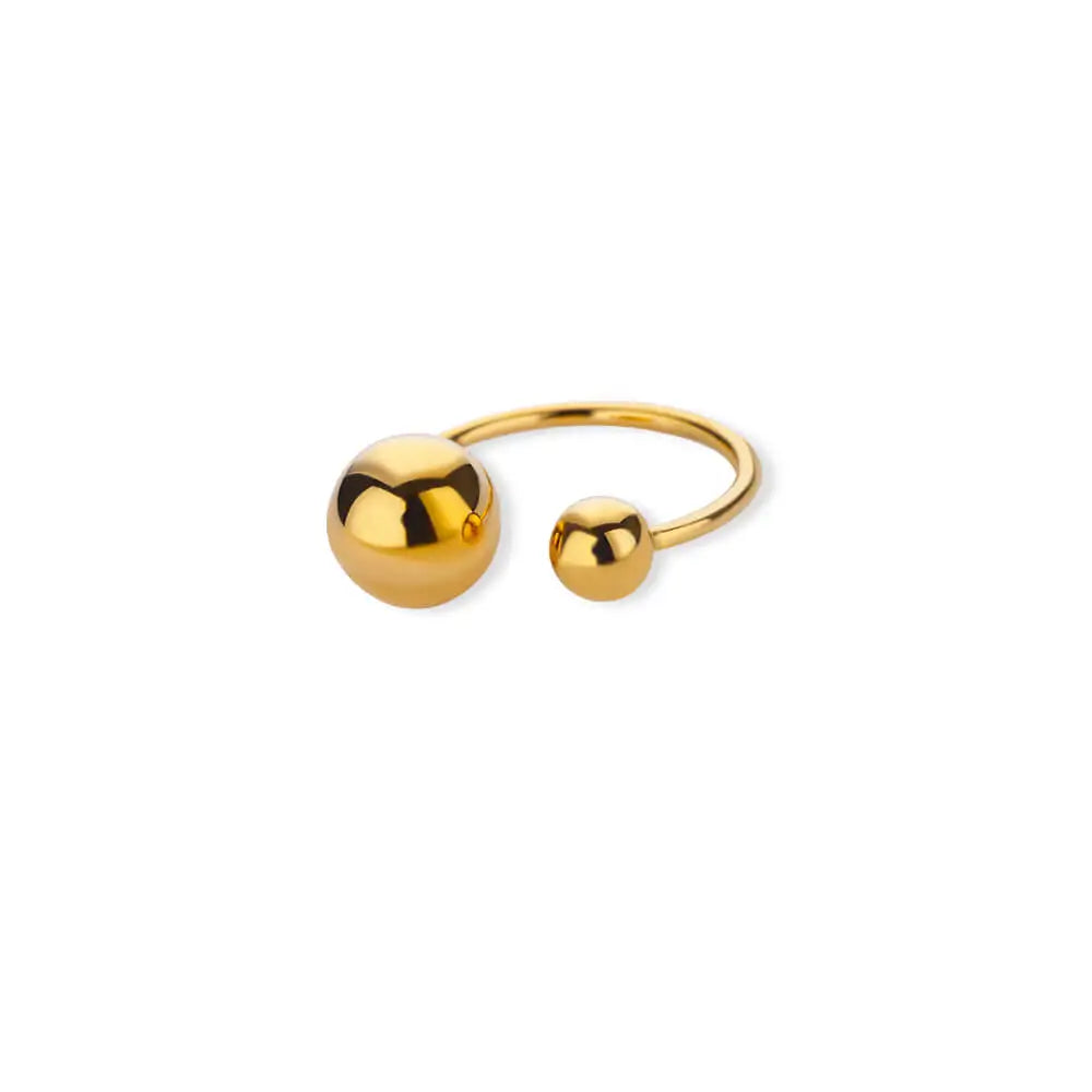 Gold Sphere Ring