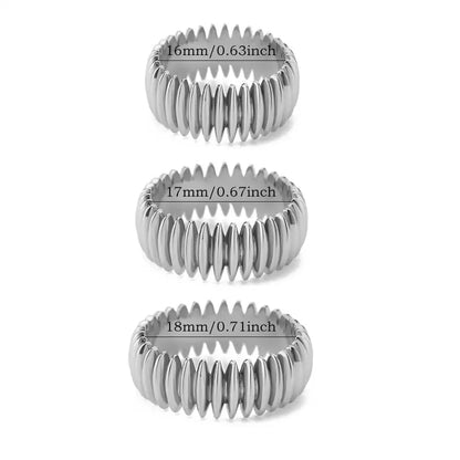 Gold Stripe Statement Ring