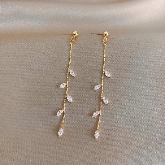 Celeste Golden Leaf Earrings