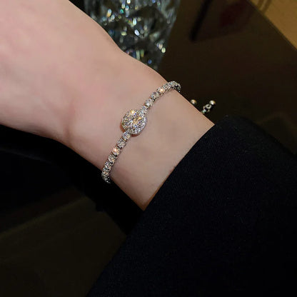 Celeste Gold Rhinestone Bracelet