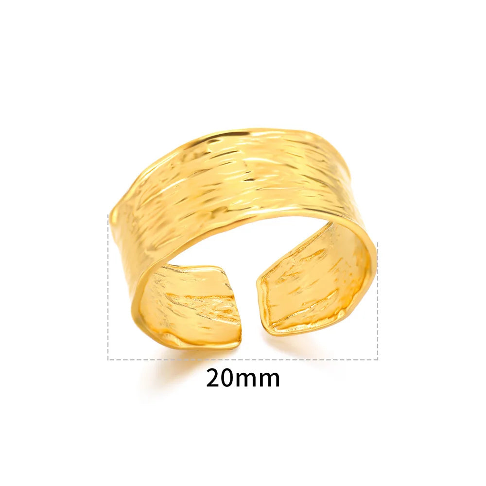 Golden Edge Open Ring
