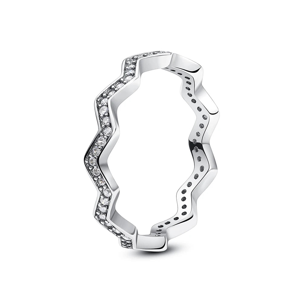 Crystal Love Crown Ring