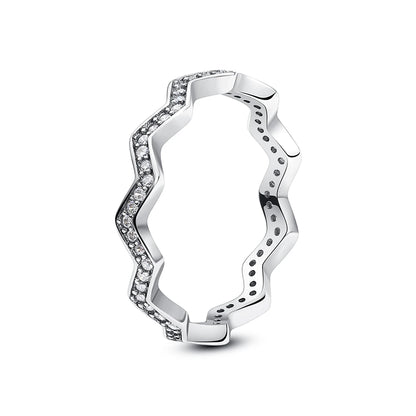 Crystal Love Crown Ring