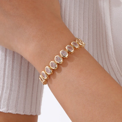 Celeste Gold Paperclip Chain Bracelet