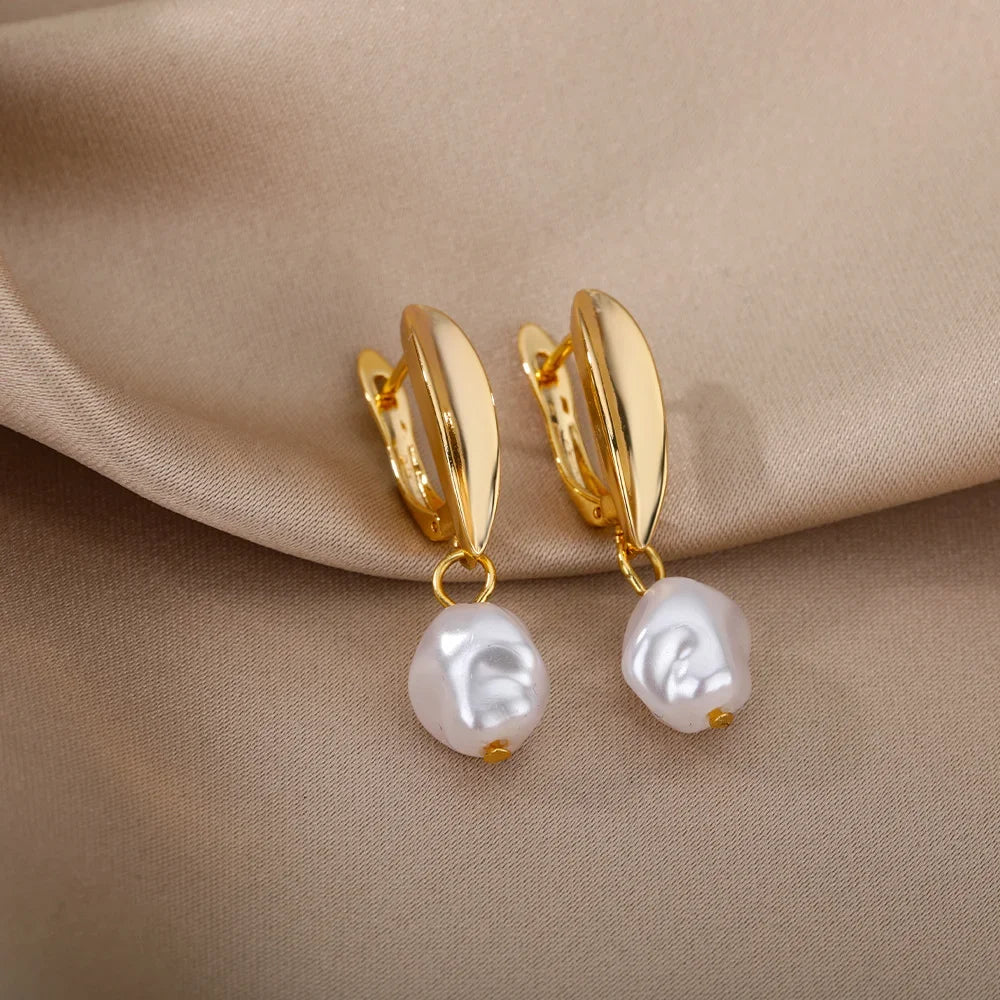 Celeste Heart Hoop Earrings