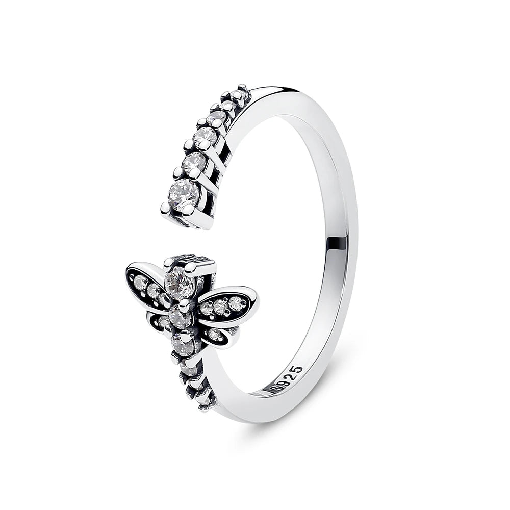 Crystal Love Crown Ring