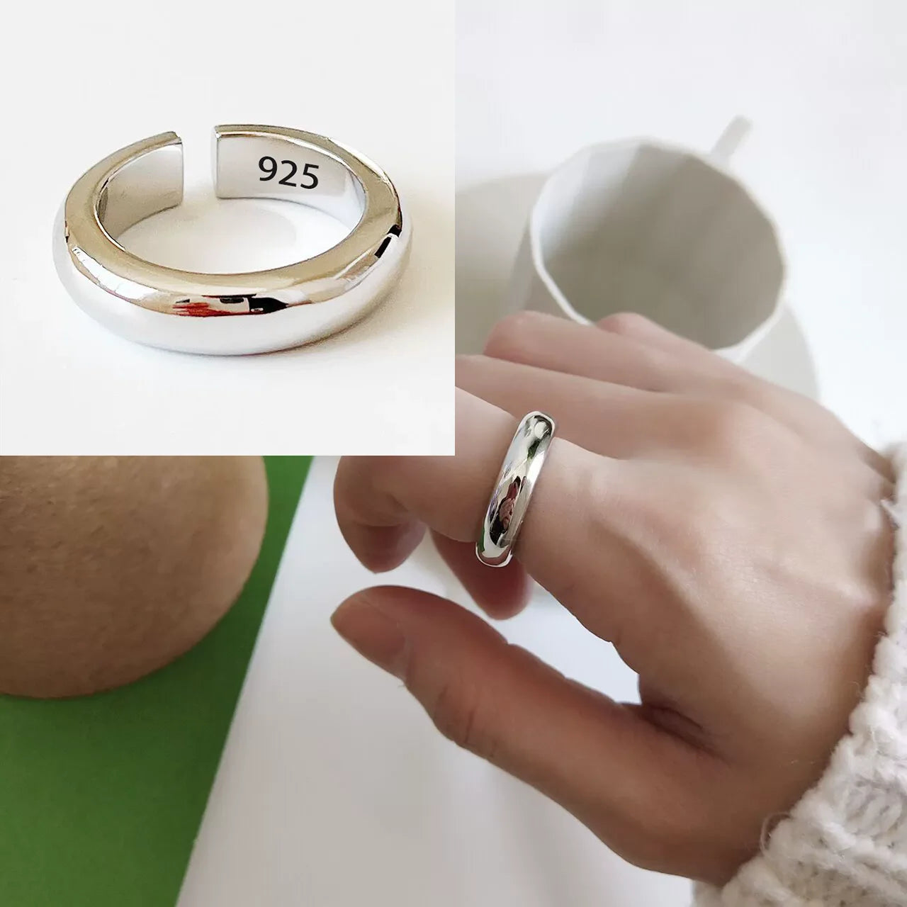 Retro Floral Sterling Ring