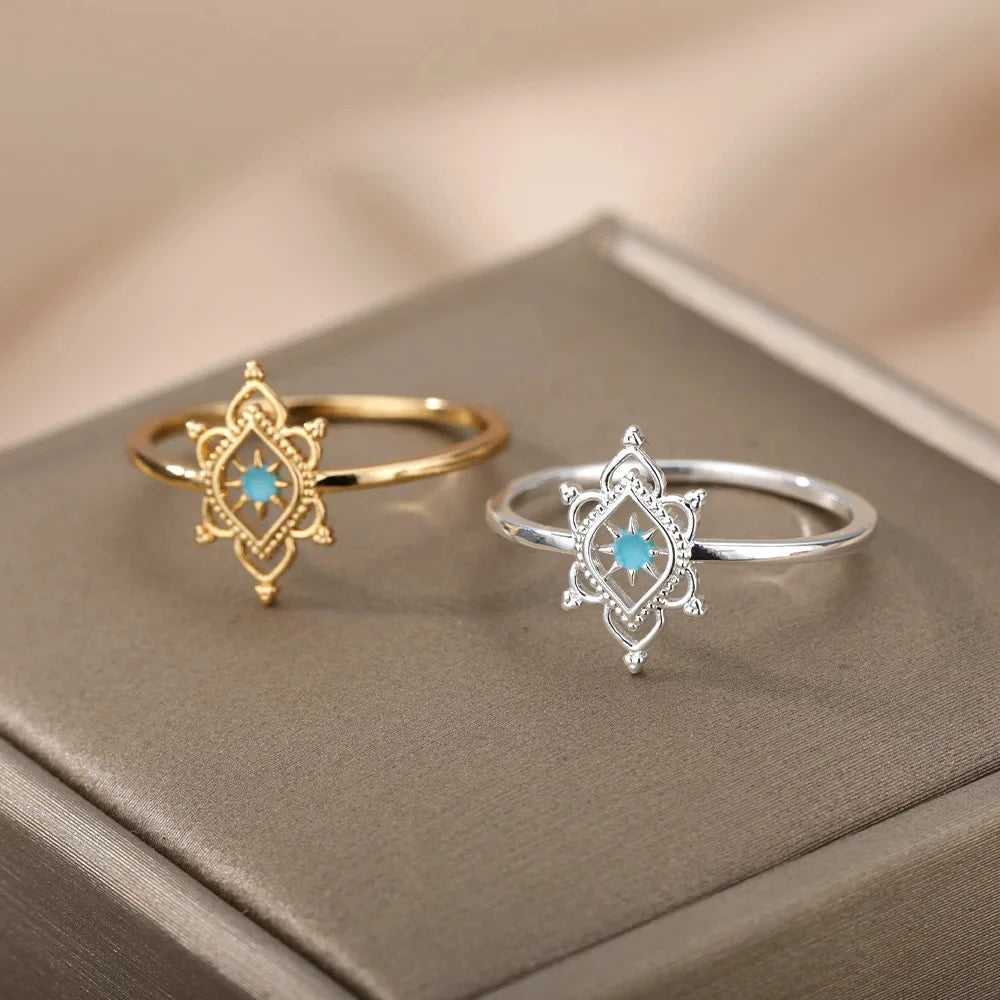 Ethereal Opal Flower Ring