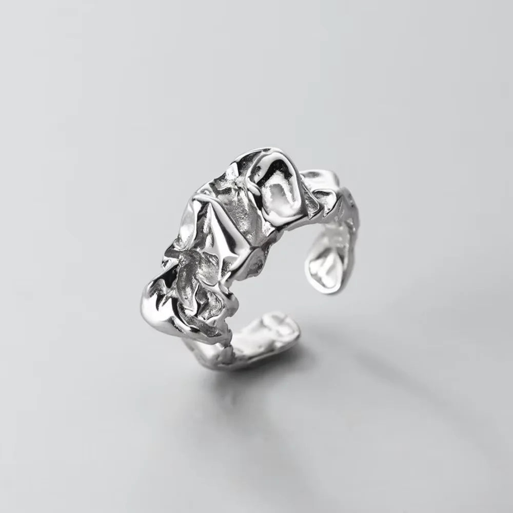 Sterling Twisted Chunk Ring