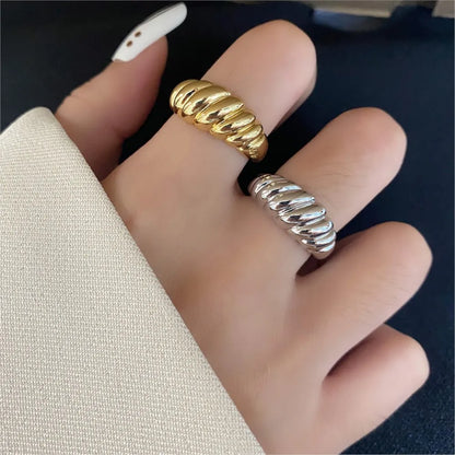 Sterling Twisted Chunk Ring