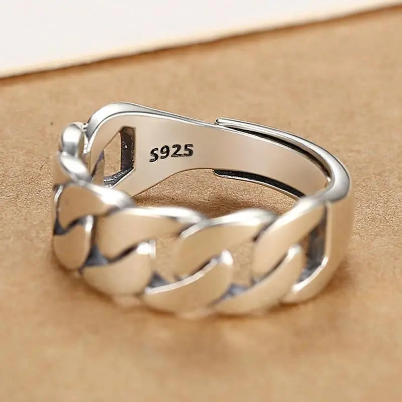 Vintage Geometric Charm Ring