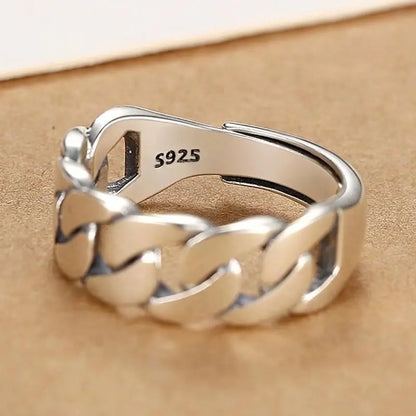 Vintage Geometric Charm Ring