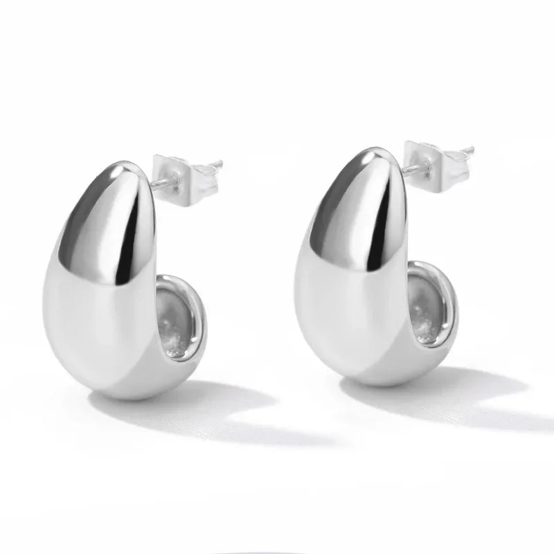 Celeste Heart Hoop Earrings