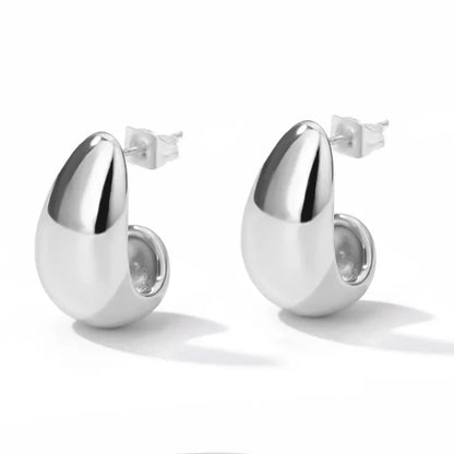 Celeste Heart Hoop Earrings