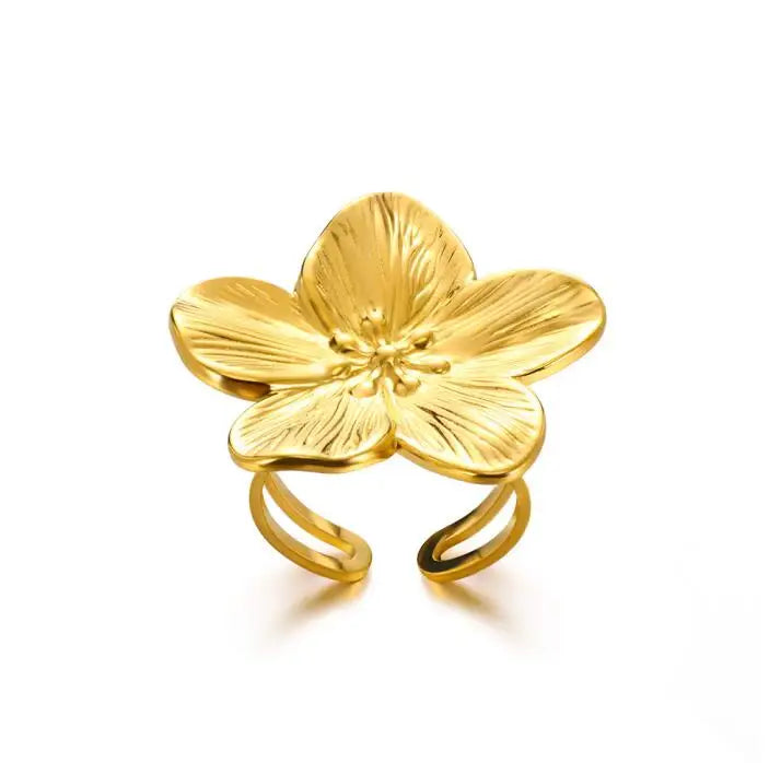 Golden Edge Open Ring