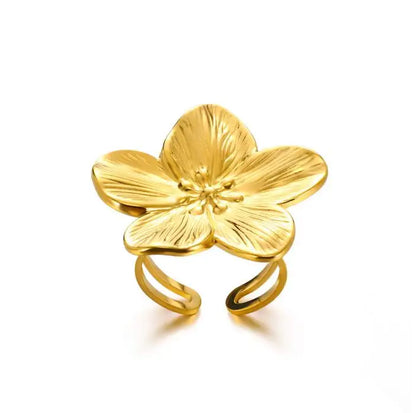Golden Edge Open Ring