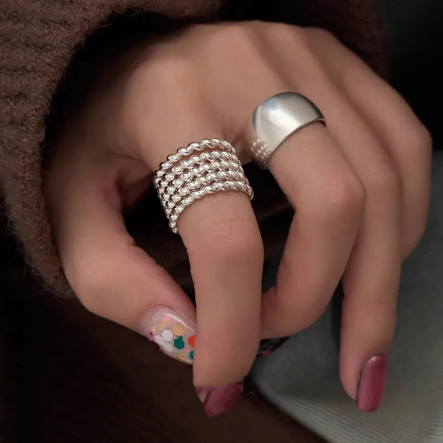Retro Floral Sterling Ring