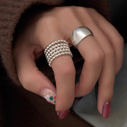 Retro Floral Sterling Ring