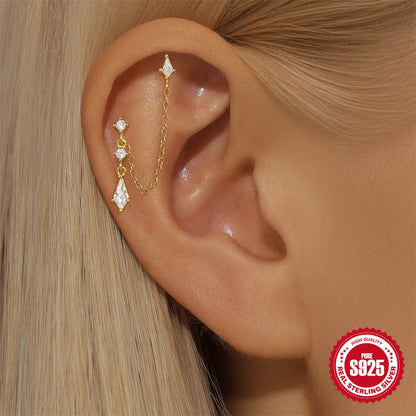 Celeste Moonstar Tassel Stud