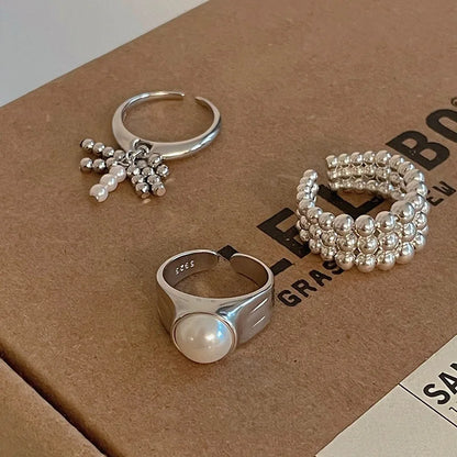 Celeste Double Wave Silver Ring