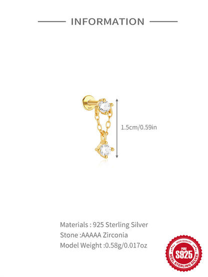 Celeste Moonstar Tassel Stud