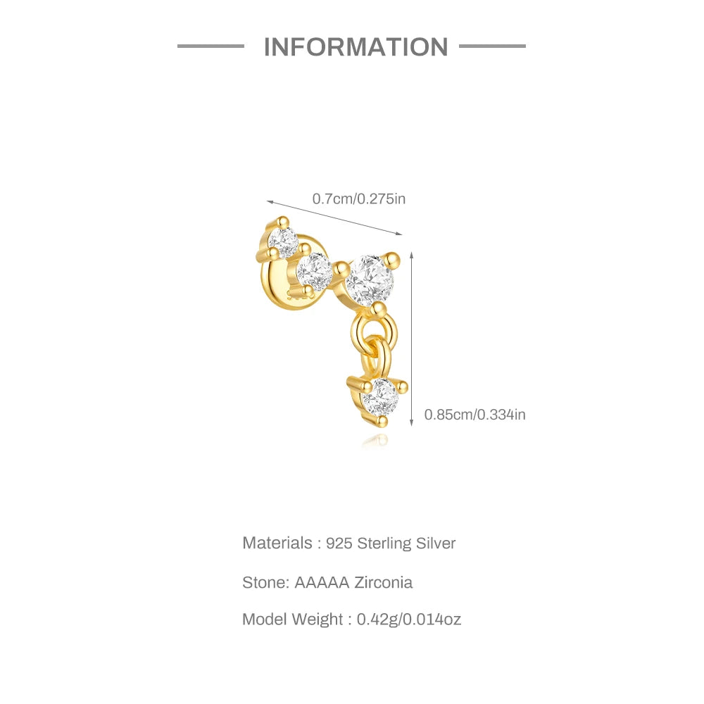 Celeste Moonstar Tassel Stud