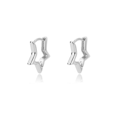 Celeste Star Hoop Earrings