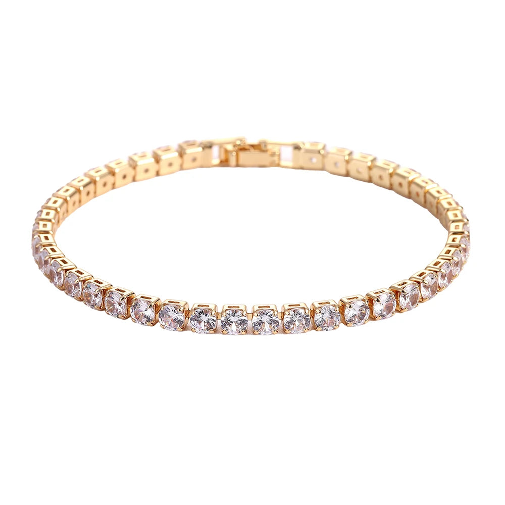Micro-Inlaid Crystal Tennis Bracelet