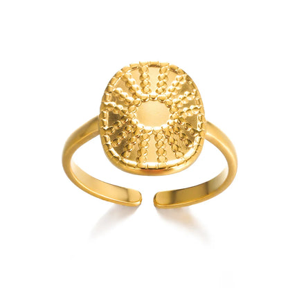 Golden Edge Open Ring