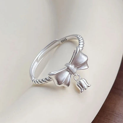 Retro Floral Sterling Ring