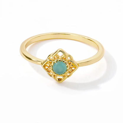 Ethereal Opal Flower Ring
