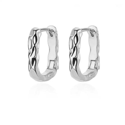 Celeste Heart Hoop Earrings