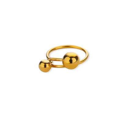 Gold Sphere Ring