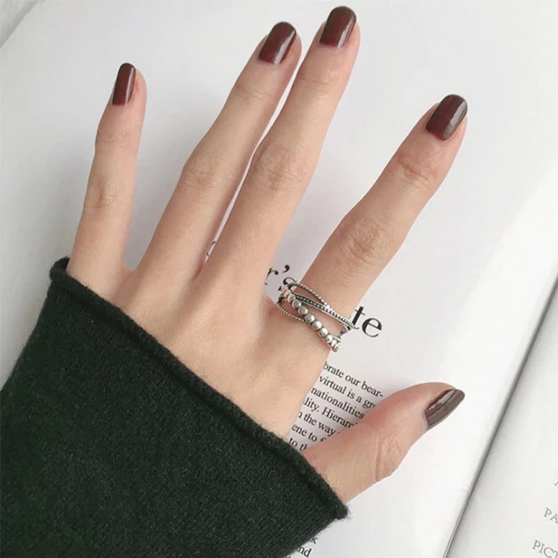 Celeste Double Wave Silver Ring