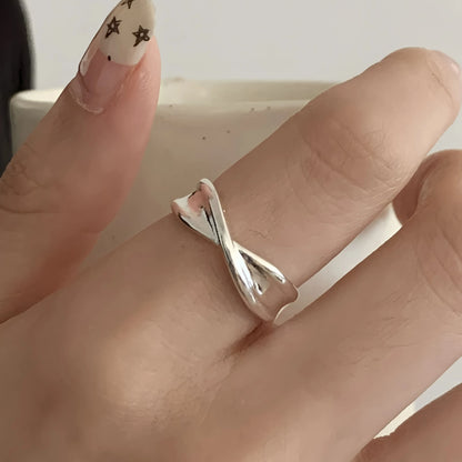 Celeste Double Wave Silver Ring