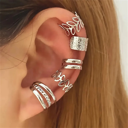 Celeste Leaf Ear Cuff Set