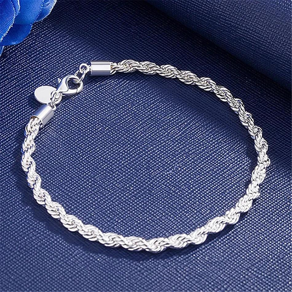 Celeste Sterling Rope Chain Bracelet