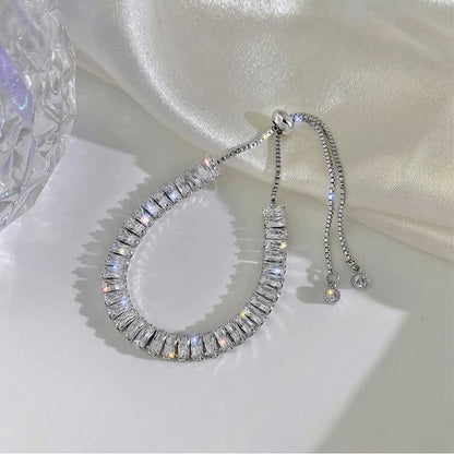 Rainbow Crystal Chain Bracelet