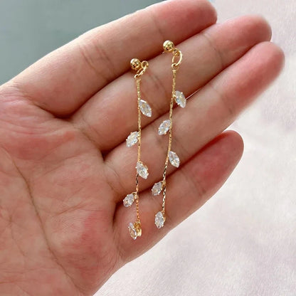 Celeste Golden Leaf Earrings