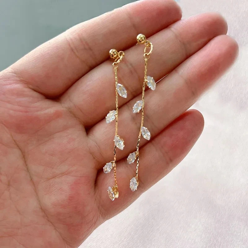 Celeste Golden Leaf Earrings