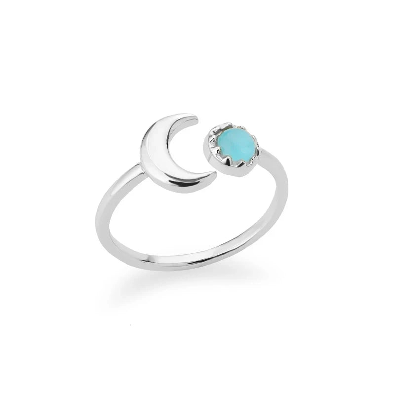 Ethereal Opal Flower Ring