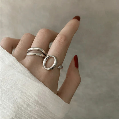 Vintage Geometric Charm Ring