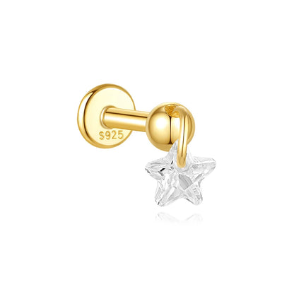 Celeste Moonstar Tassel Stud