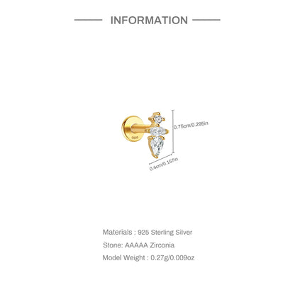Celeste Moonstar Tassel Stud