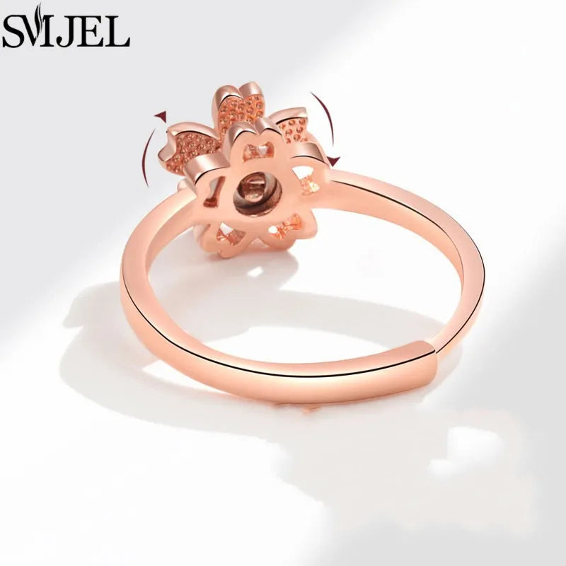 Rotating Charm Anxiety Ring