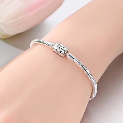 Celeste Heart Charm Snake Bracelet